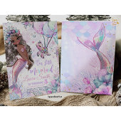 Zeemeermin Verjaardag Uitnodiging Zeemeermin Feest