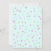 Zeemeermin Verjaardag Uitnodigingen Zeemeerminnenf (Achterkant)