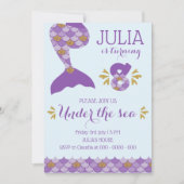 Zeemeermin Verjaardag Zeemeermin Nummer 8 Kaart (Voorkant)