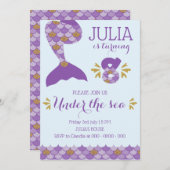 Zeemeermin Verjaardag Zeemeermin Nummer 8 Kaart (Voorkant / Achterkant)