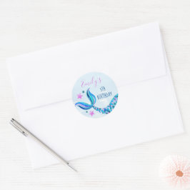 Zeemeermin Verjaardagsenvelop Stickers