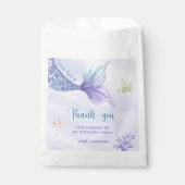 Zeemeermin verjaardagsfeest onder het Zee Dank u Bedankzakje (Voorkant)