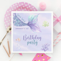 Zeemeermin Verjaardagsfeest onder het Zee Zeemeerm