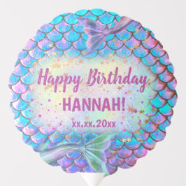 zeemeermin verjaardagsfeestje ballon