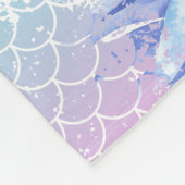 Zeemeermin Verjaardagsfeestje Cute Persoonlijke Na Fleece Deken (Hoek)