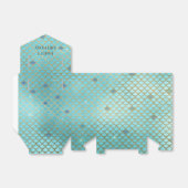 Zeemeermin verjaardagsfeestje gepersonaliseerd Bla Bedankdoosjes (Uitgevouwen)