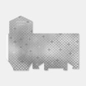 Zeemeermin verjaardagsfeestje gepersonaliseerd zil bedankdoosjes (Uitgevouwen)