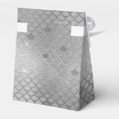 Zeemeermin verjaardagsfeestje gepersonaliseerd zil bedankdoosjes (Achterkant)