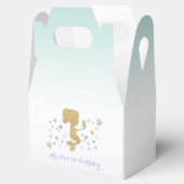 Zeemeermin verjaardagsfeestje gunstbox onder het Z Bedankdoosjes (Geopend)