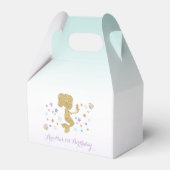 Zeemeermin verjaardagsfeestje gunstbox onder het Z Bedankdoosjes (Voorkant Zijde)