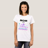 Zeemeermin verjaardagsfeestje mama t-shirt (Voorkant volledig)