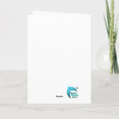 Zeemeermin Verjaardagskaart van Babe Monet Art Bedankkaart (Achterkant)