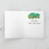 Zeemeermin Verjaardagskaart van Babe Monet Art Bedankkaart (Binnen)