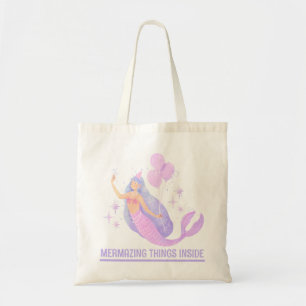 Zeemeermin Verjaardagsmeisje 1e Onder de Zee Feest Tote Bag