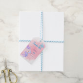 Zeemeermin Verjaardagsuitnodiging Cadeaulabel (Met Touw)