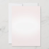 Zeemeermin verjaardagsuitnodiging in roze kaart (Achterkant)