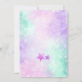 Zeemeermin Verjaardagsuitnodiging Kaart (Achterkant)