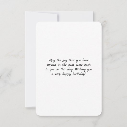 Zeemeermin Verjaardagswensen Kaart (Achterkant)