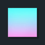 Zeemeermin verloopgradiënt paars roze aqua ombre canvas afdruk<br><div class="desc">Mermaid kleuren gradiënt paars roze aqua ombre home accessoires. Mermaid kleuren room accessoires</div>