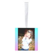 Zeemeermin verloopgradiënt paars roze aqua ombre decoratie (Rechts)