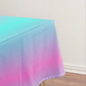 Zeemeermin verloopgradiënt paars roze aqua ombre tafelkleed (Voorbeeld)