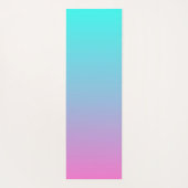 Zeemeermin verloopgradiënt paars roze aqua ombre yogamat (Achterkant)