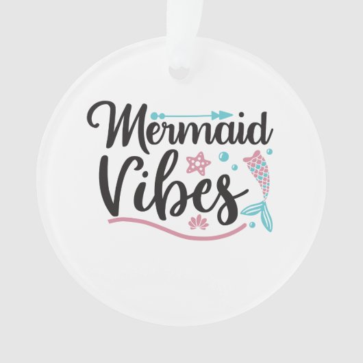 Zeemeermin Vibes Ornament (voorkant)