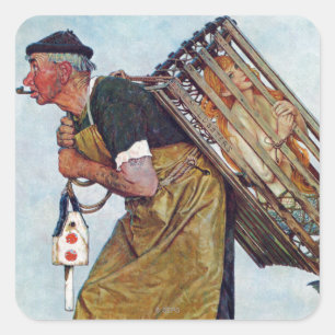 Zeemeermin Vierkante Sticker