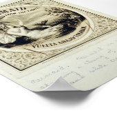 Zeemeermin, Vintage 1868 Poster (Hoek)