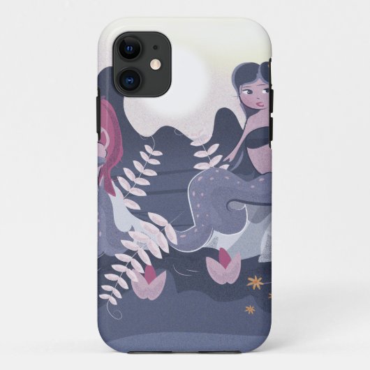 Zeemeermin Vintage Print Case-Mate iPhone Case (Achterkant)