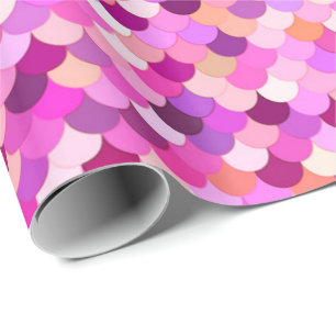 Zeemeermin, Violet, Amethyst en koraal Cadeaupapier