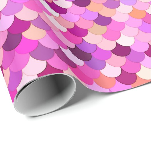 Zeemeermin, Violet, Amethyst en koraal Cadeaupapier (Rol Hoek)