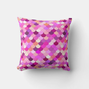 Zeemeermin, Violet, Amethyst en koraal Kussen