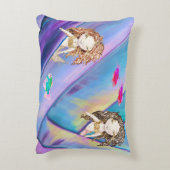 Zeemeermin, vis en zakrif accent kussen (Achterkant (Verticaal))