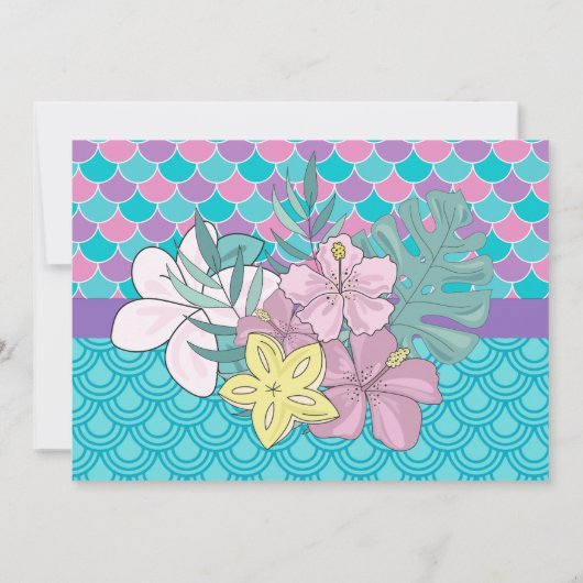 Zeemeermin volgens Zee 5e uitnodiging (Achterkant)