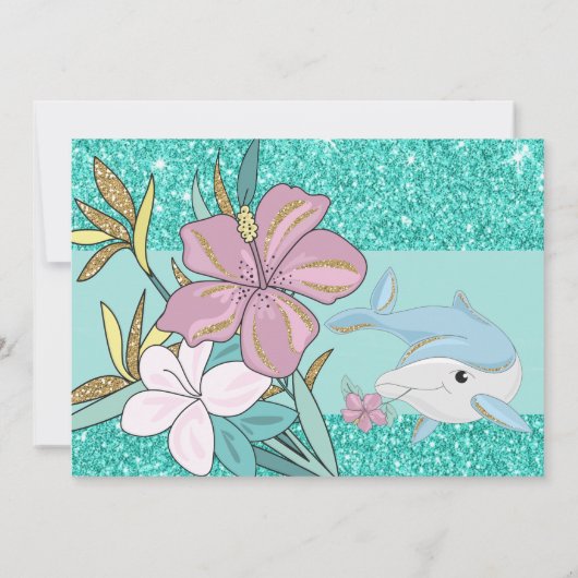 Zeemeermin volgens Zee 5e uitnodiging (Achterkant)