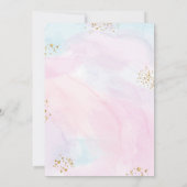 Zeemeermin Vonken Gouden Verjaardag Kaart (Achterkant)