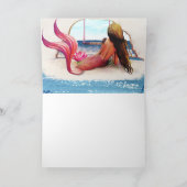 Zeemeermin voor elkaar Valentijnsdag Liefde Kaart (Binnen)