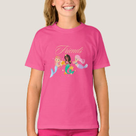 Zeemeermin Vrienden Kids T-Shirt | Cute Oceaan Zee