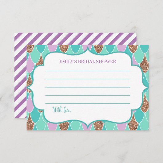 Zeemeermin Vrijgezellenfeest Datum Nacht Kaart (Voorkant / Achterkant)