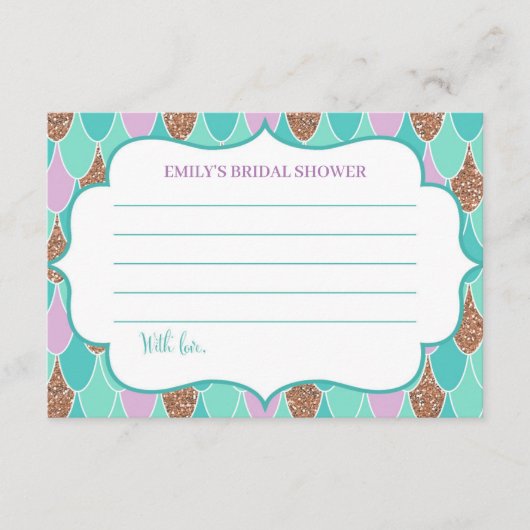 Zeemeermin Vrijgezellenfeest Datum Nacht Kaart (Voorkant)