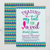 Zeemeermin Vrijgezellenfeest Nodig Holiday Ocean Z Kaart (Voorkant / Achterkant)