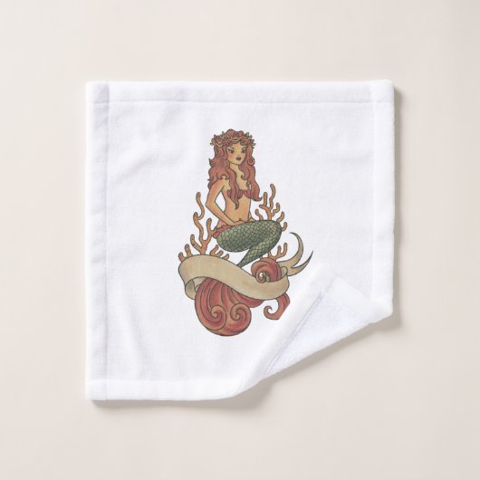 zeemeermin washandje (Wasdoekje)