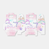 Zeemeermin Waterverf Birthday onder Zee Bedankdoosjes (Uitgevouwen)