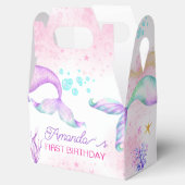 Zeemeermin Waterverf Birthday onder Zee Bedankdoosjes (Geopend)