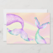 Zeemeermin Waterverf Birthday onder Zee Kaart (Achterkant)