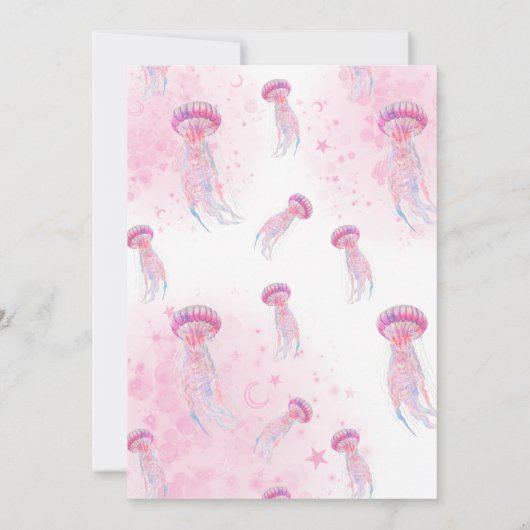 Zeemeermin Waterverf Birthday onder Zee Kaart (Achterkant)