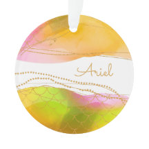 Zeemeermin Waterverf NAAM Gouden Glam Leuk Kinder