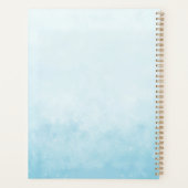 Zeemeermin Waterverf Paarse Schattig Meisje Verjaa Planner (Achterkant)