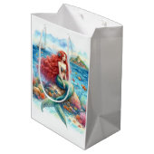 Zeemeermin-waterverfmiddel Gift Bag Medium Cadeauzakje (Achterkant Gekanteld)
